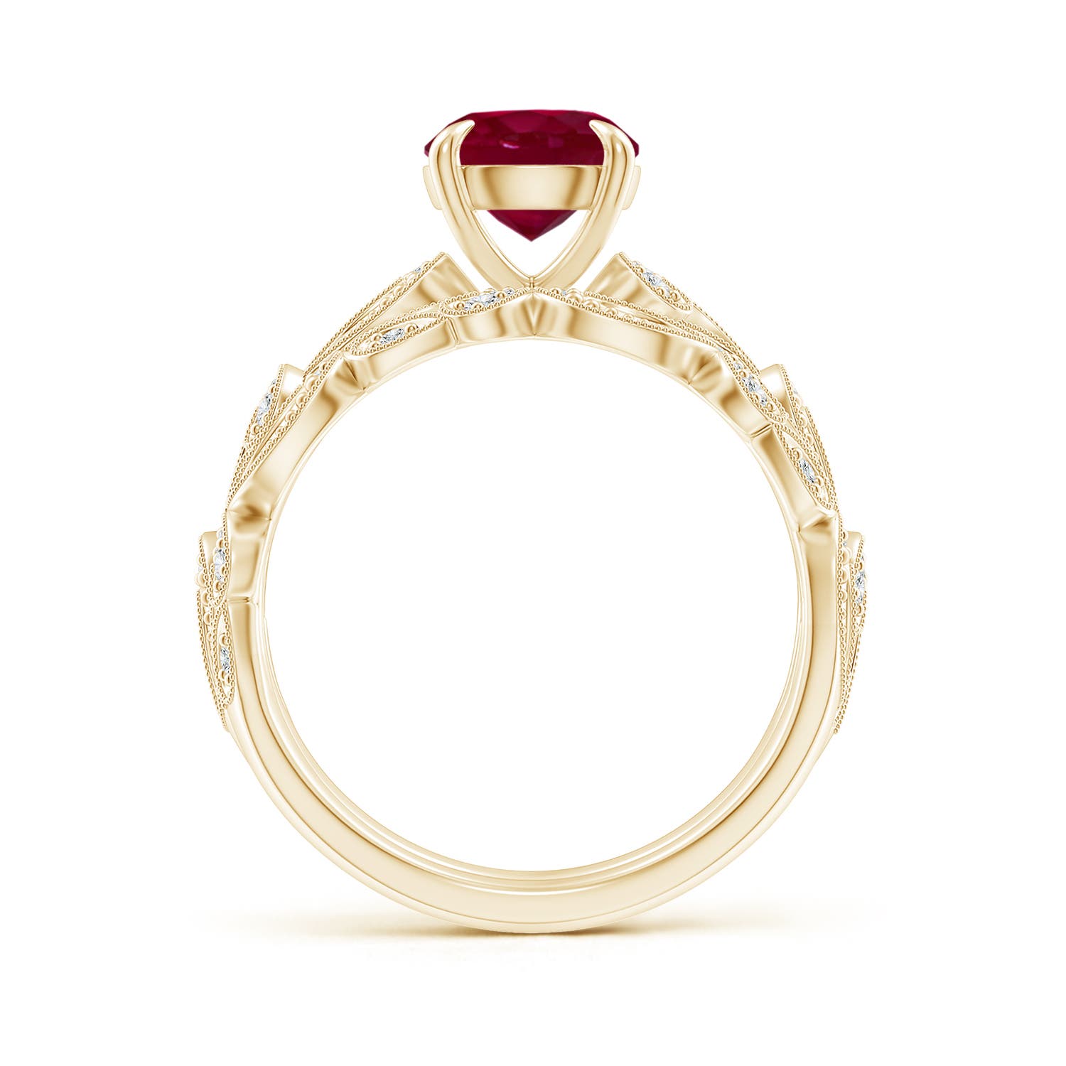 A - Ruby / 1.63 CT / 14 KT Yellow Gold