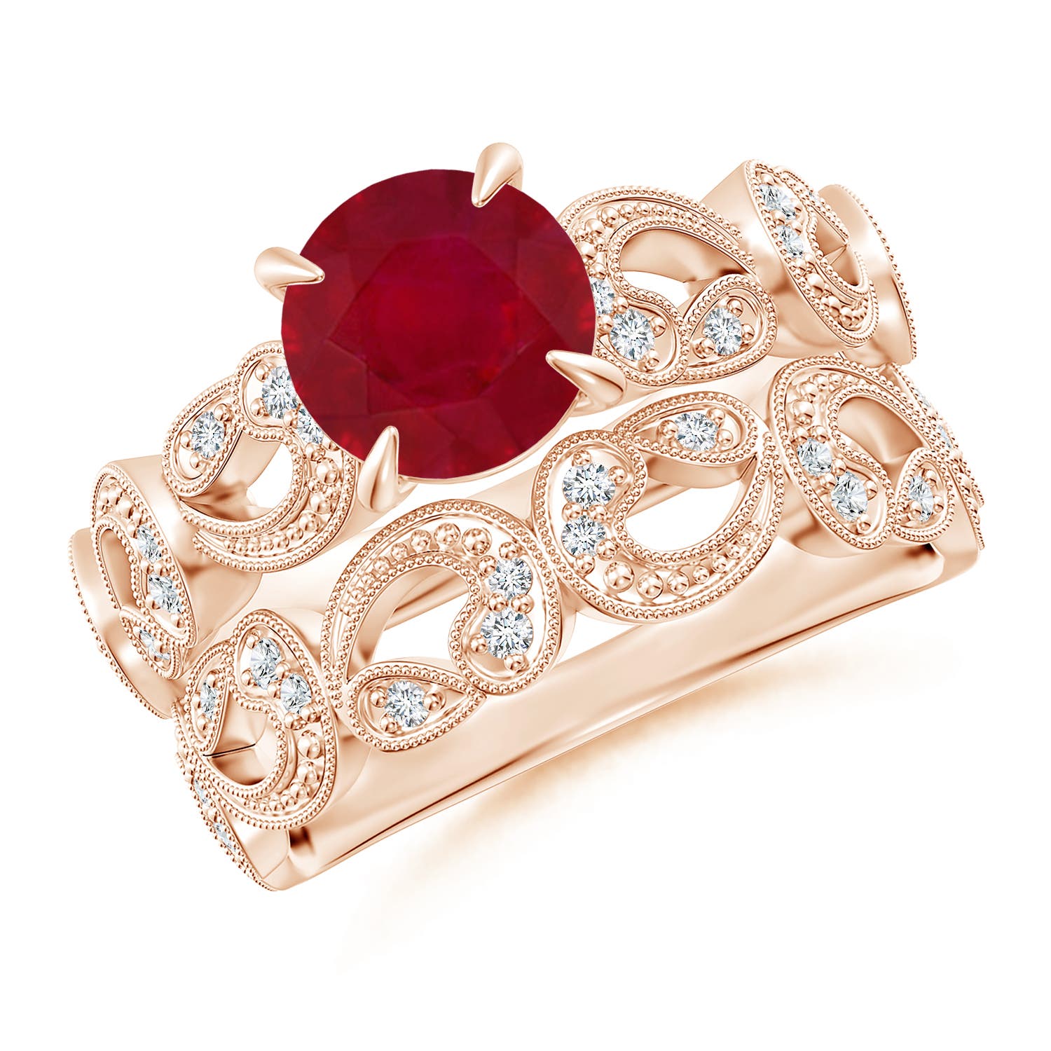 AA - Ruby / 1.63 CT / 14 KT Rose Gold