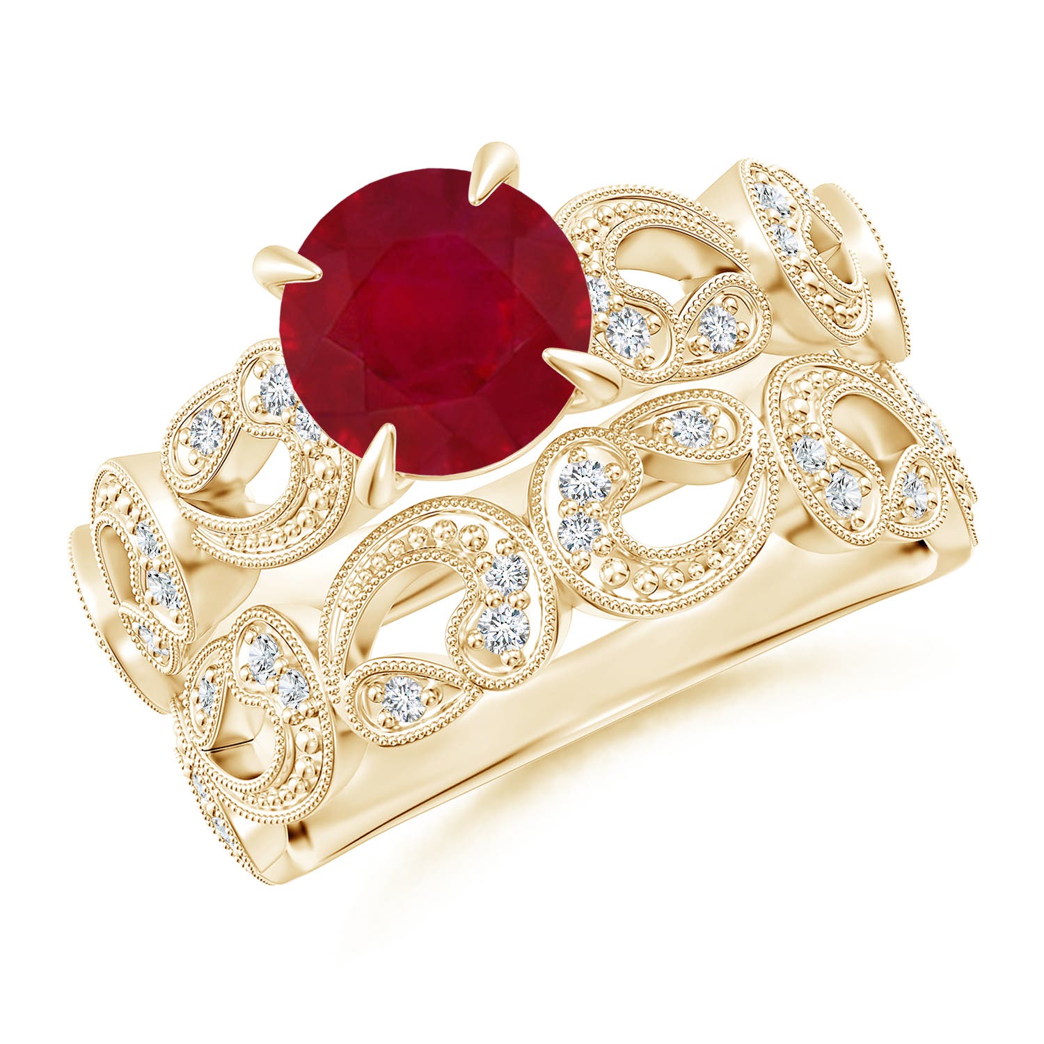 AA - Ruby / 1.63 CT / 14 KT Yellow Gold