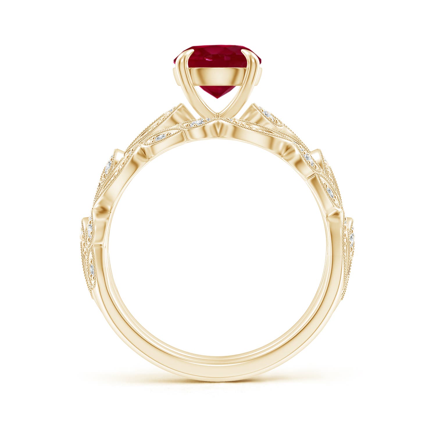 AA - Ruby / 1.63 CT / 14 KT Yellow Gold