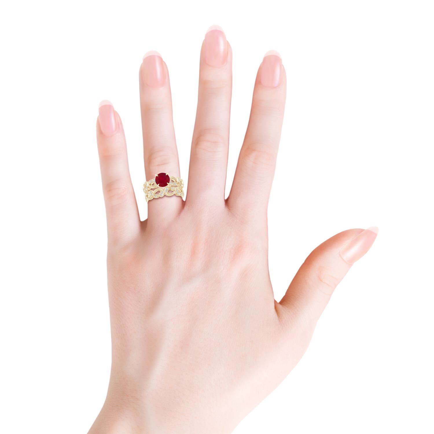 AA - Ruby / 1.63 CT / 14 KT Yellow Gold