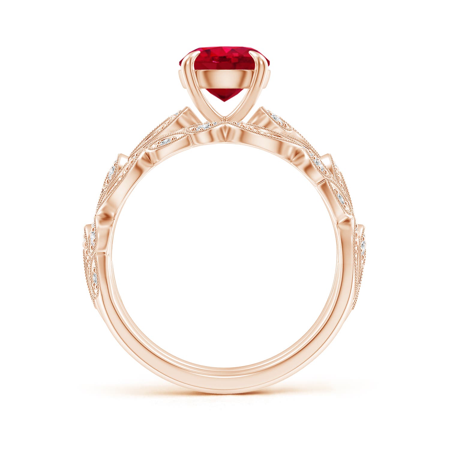 AAA - Ruby / 1.63 CT / 14 KT Rose Gold