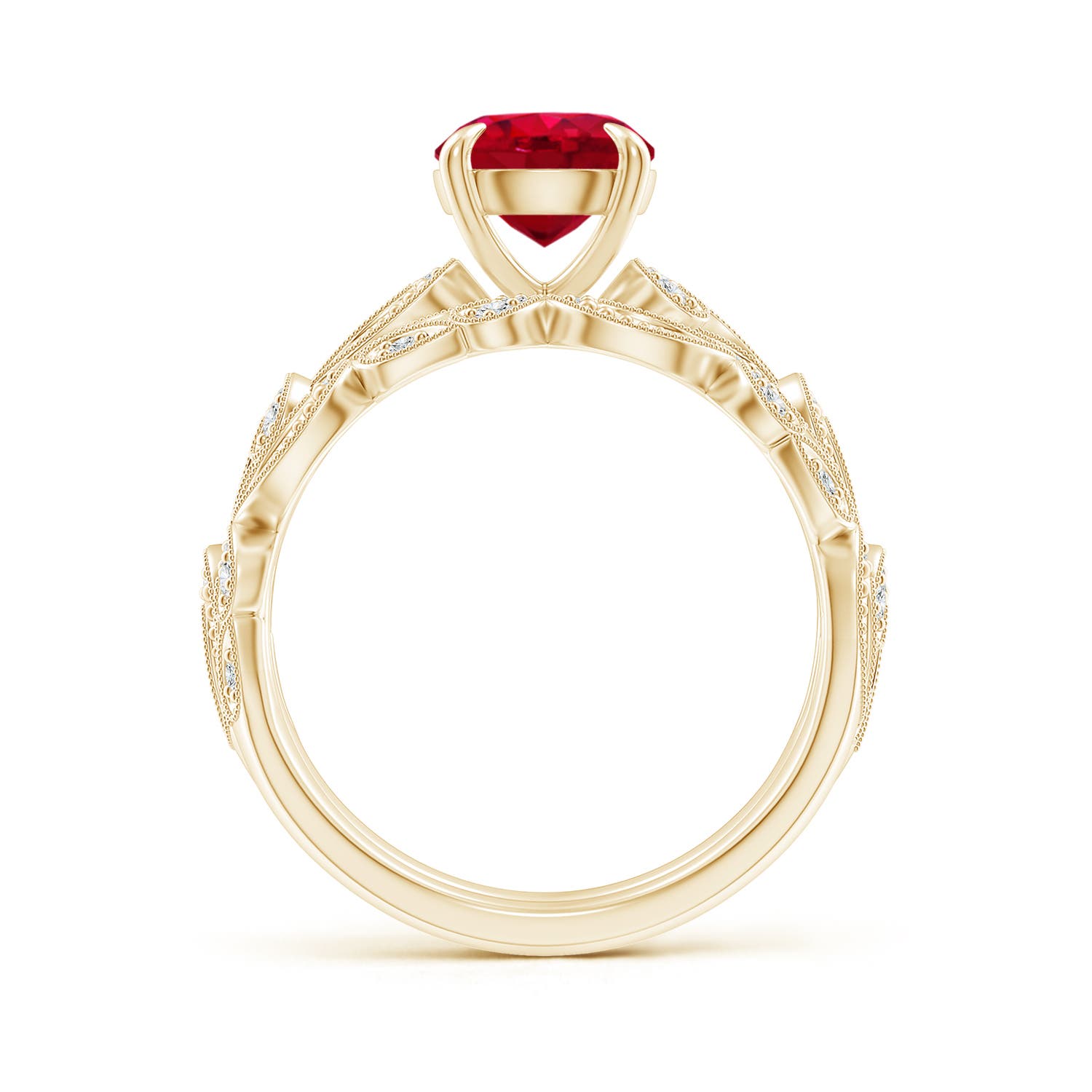 AAA - Ruby / 1.63 CT / 14 KT Yellow Gold