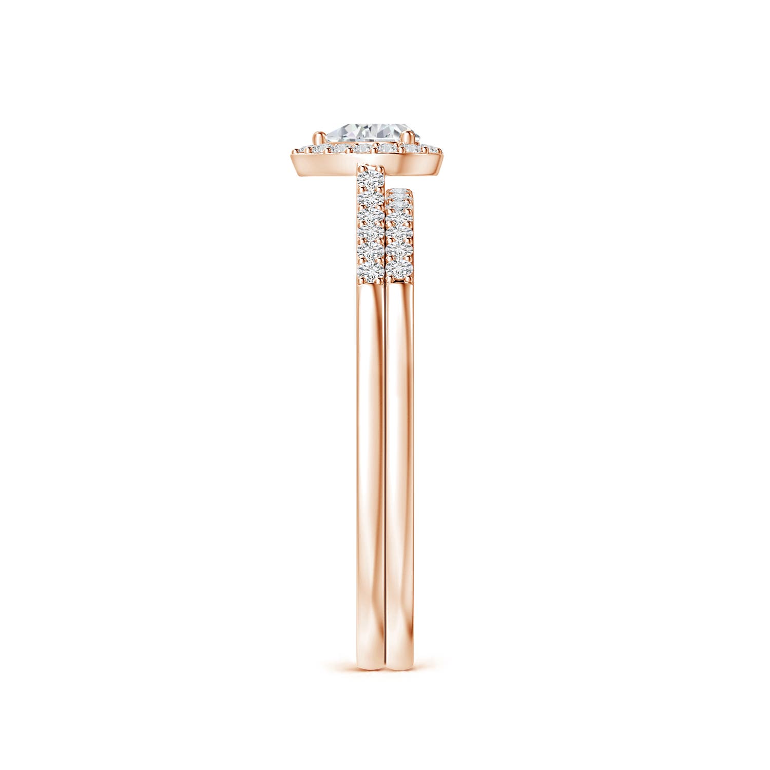 H, SI2 / 0.37 CT / 14 KT Rose Gold