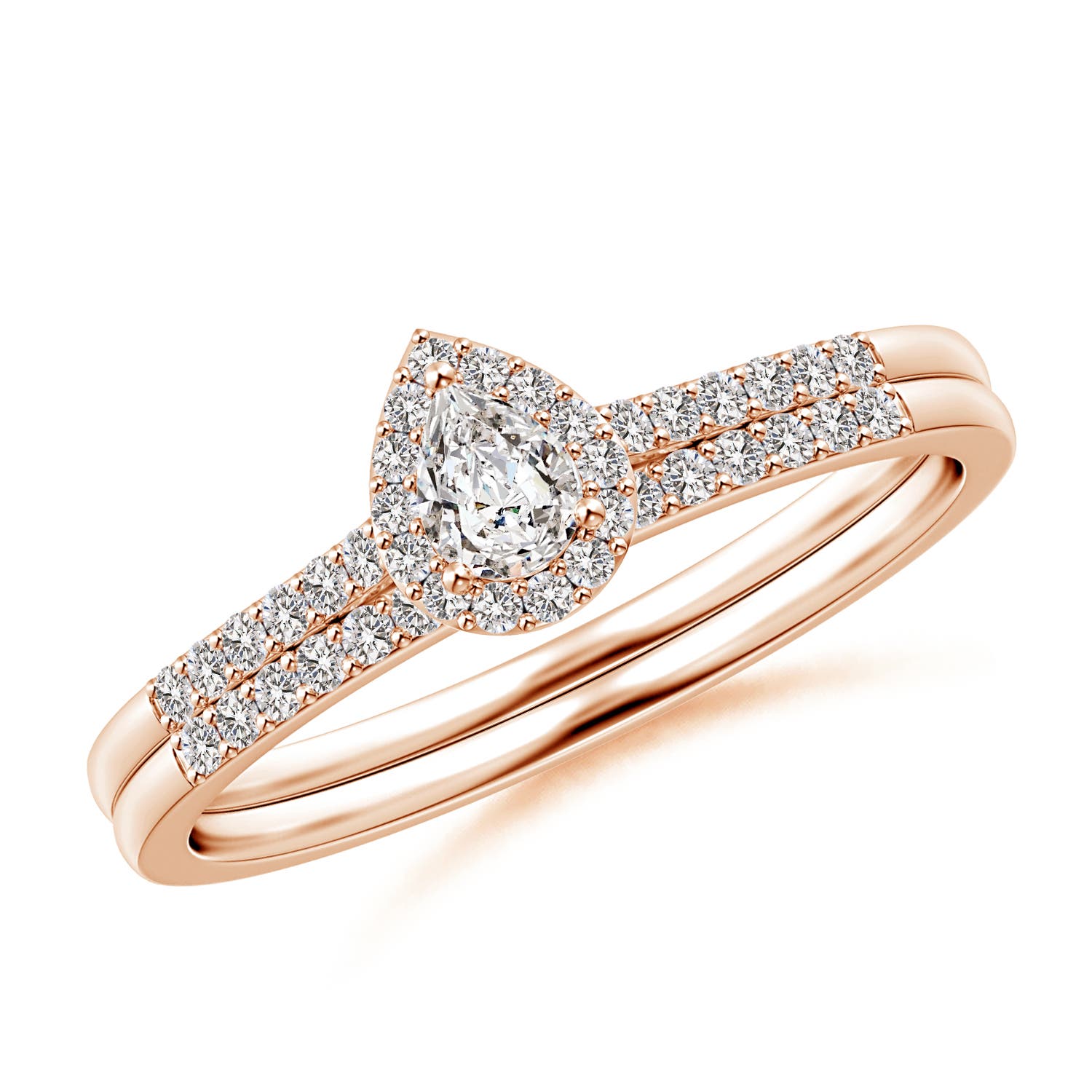 I-J, I1-I2 / 0.37 CT / 14 KT Rose Gold