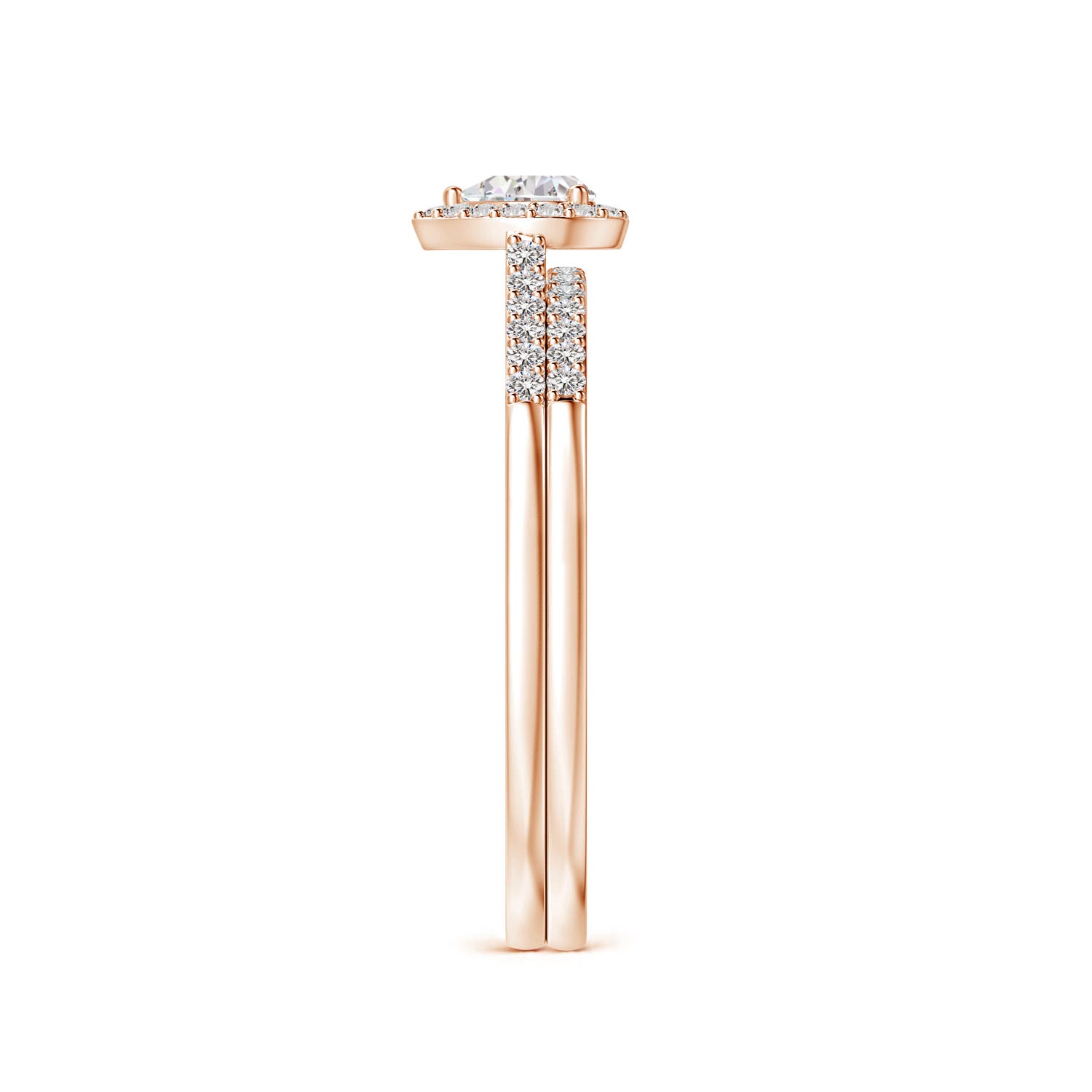 I-J, I1-I2 / 0.37 CT / 14 KT Rose Gold