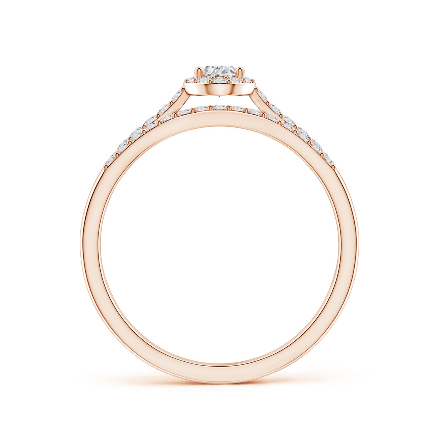 H, SI2 / 0.5 CT / 14 KT Rose Gold