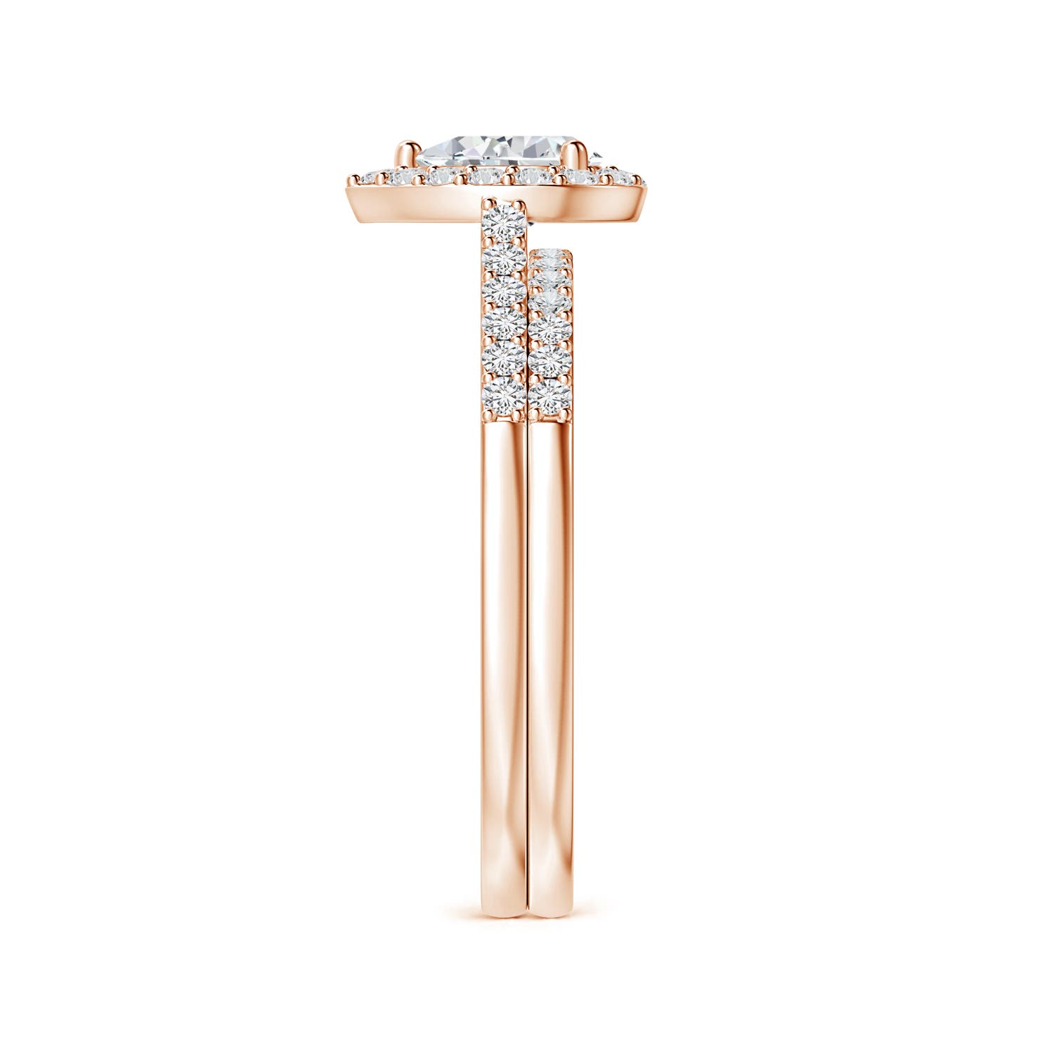 H, SI2 / 0.81 CT / 14 KT Rose Gold