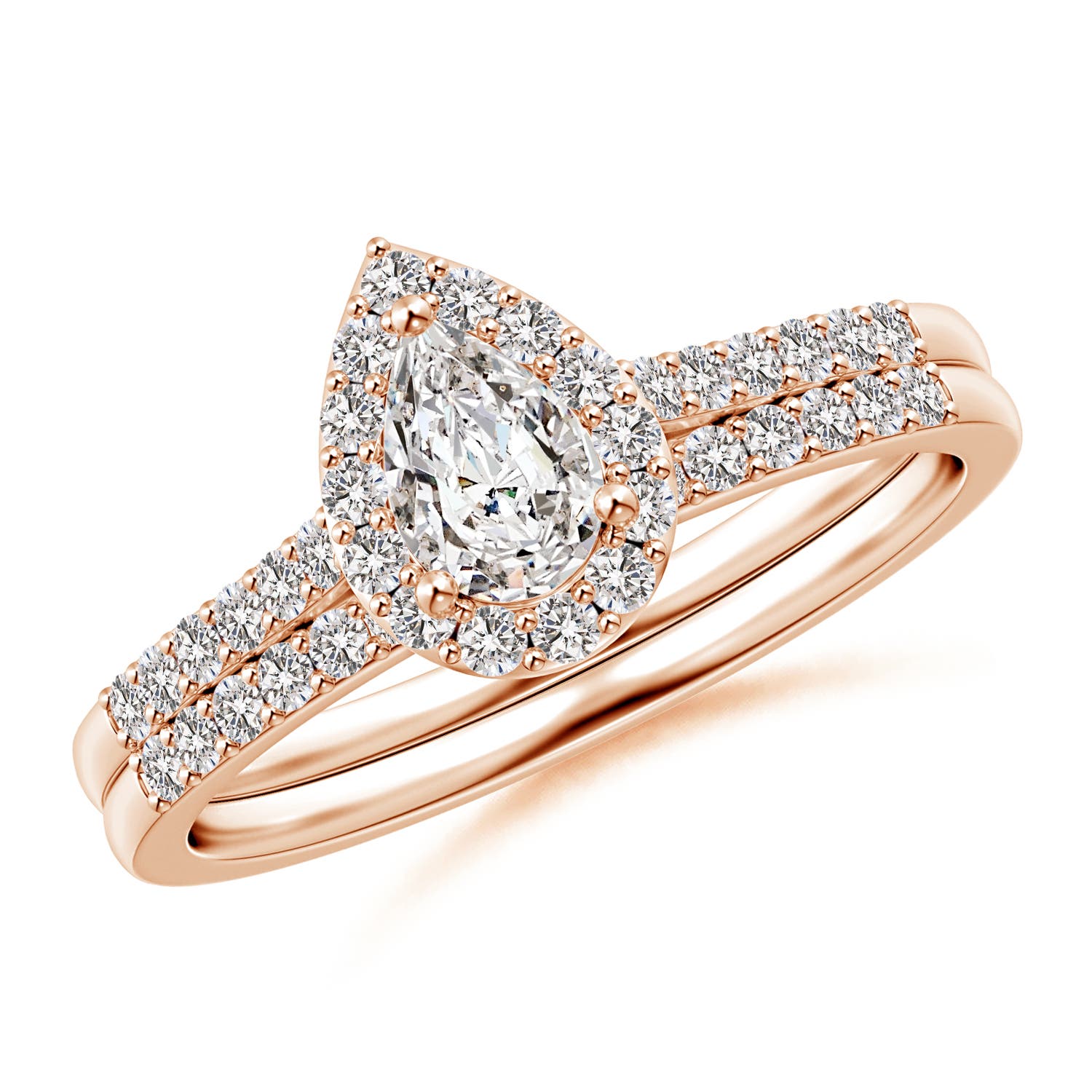 I-J, I1-I2 / 0.81 CT / 14 KT Rose Gold