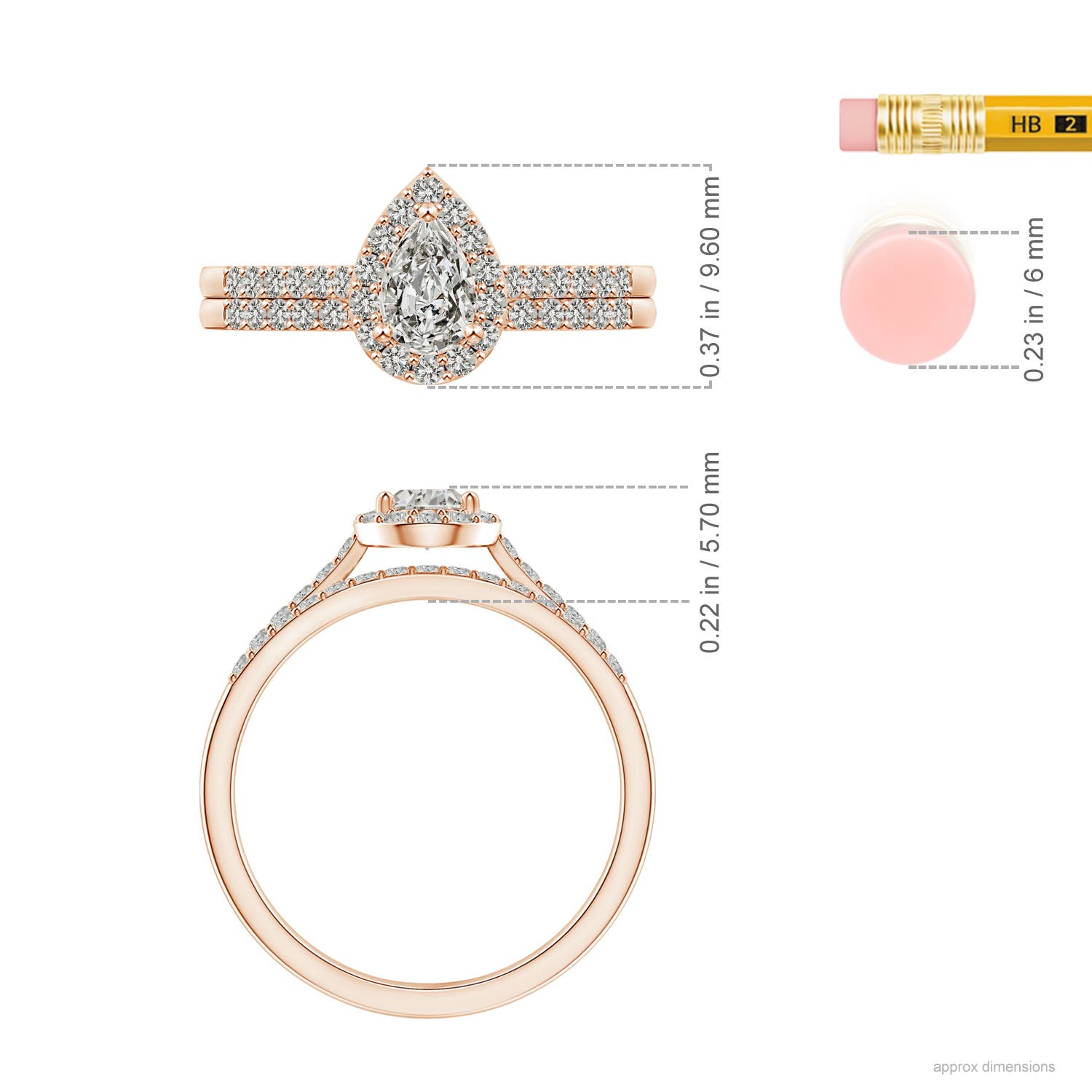 K, I3 / 0.81 CT / 14 KT Rose Gold