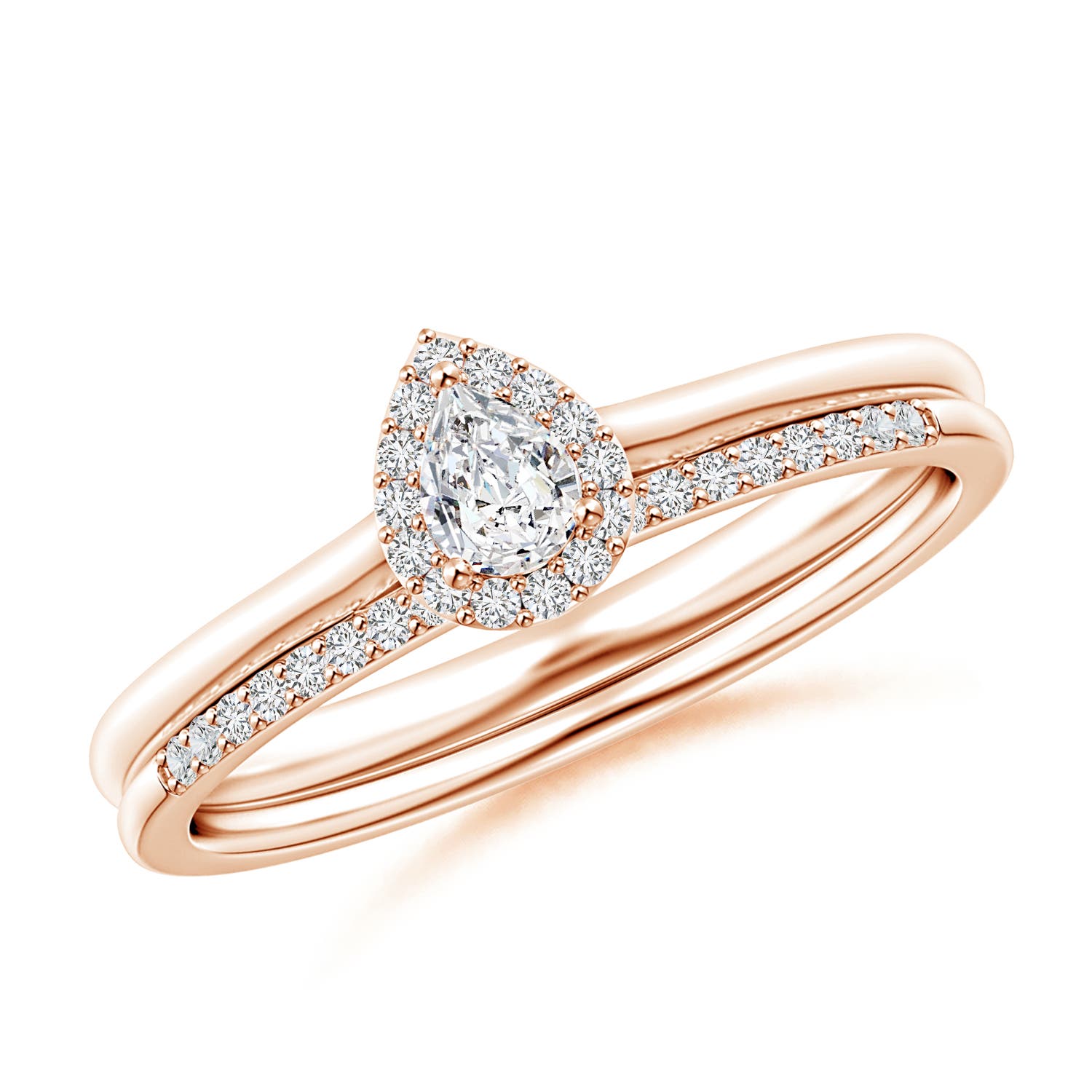 H, SI2 / 0.25 CT / 14 KT Rose Gold