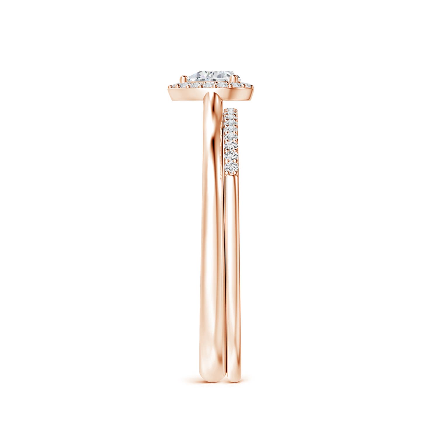 H, SI2 / 0.25 CT / 14 KT Rose Gold