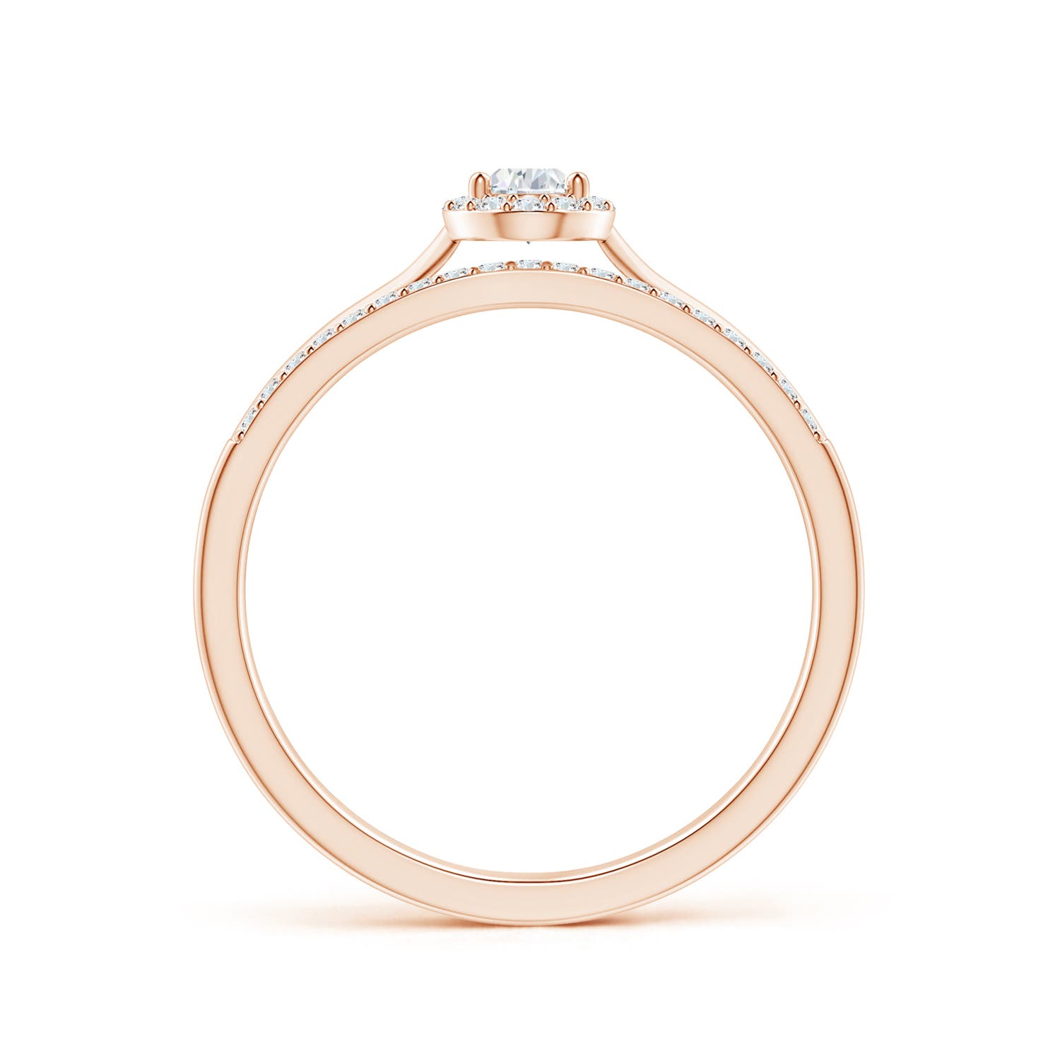 G, VS2 / 0.37 CT / 14 KT Rose Gold