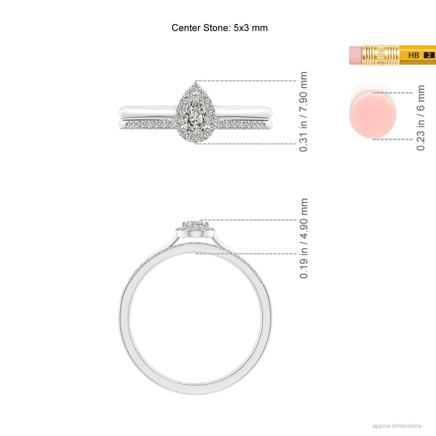 K, I3 / 0.37 CT / 14 KT White Gold