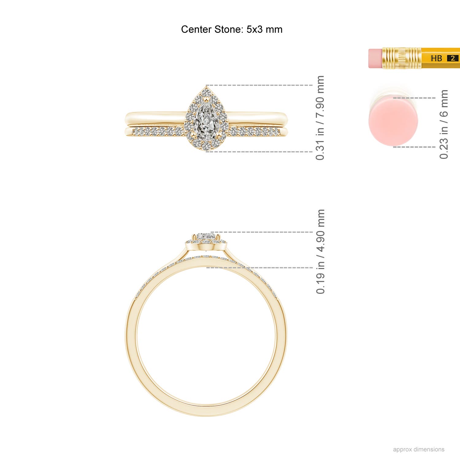 K, I3 / 0.37 CT / 14 KT Yellow Gold