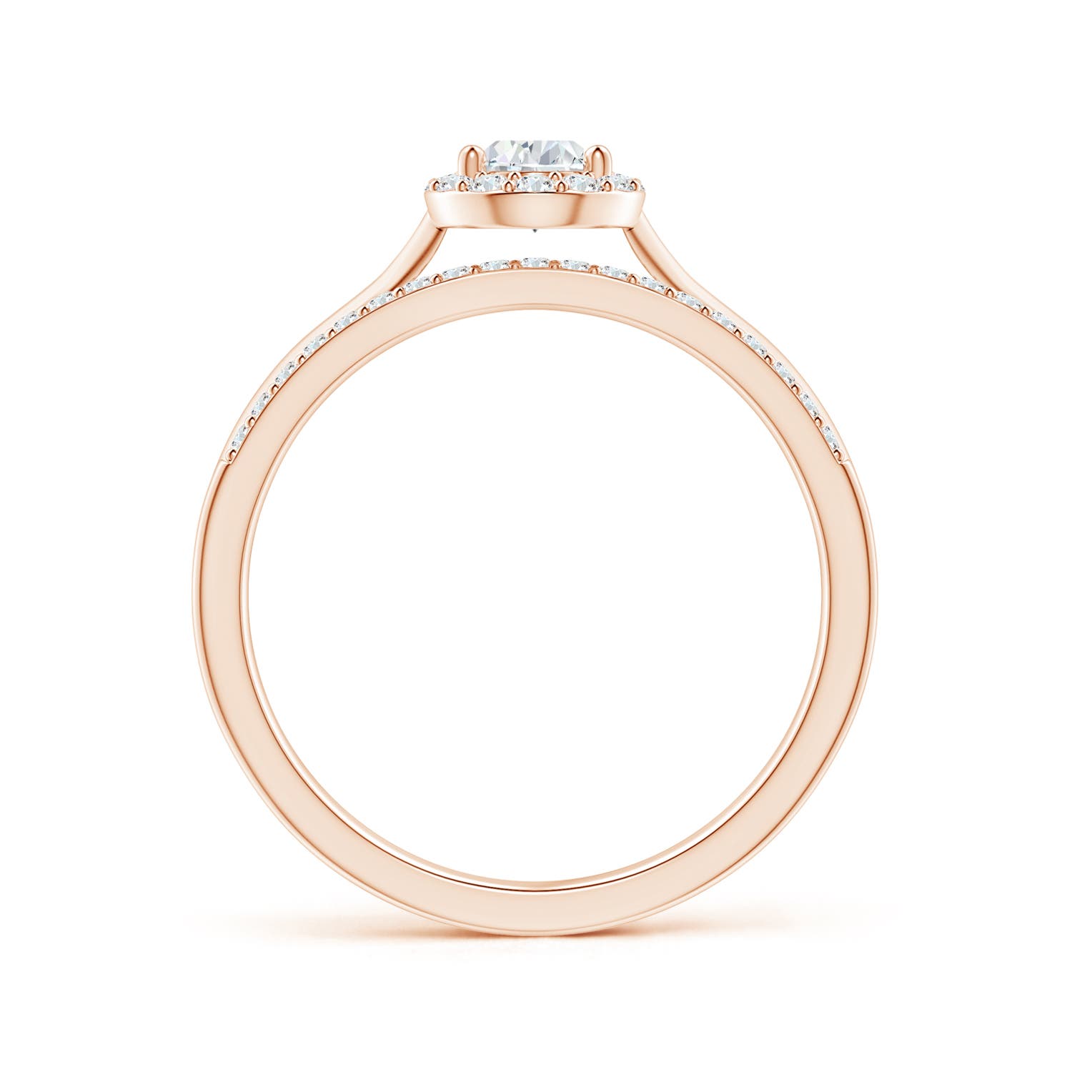 G, VS2 / 0.63 CT / 14 KT Rose Gold