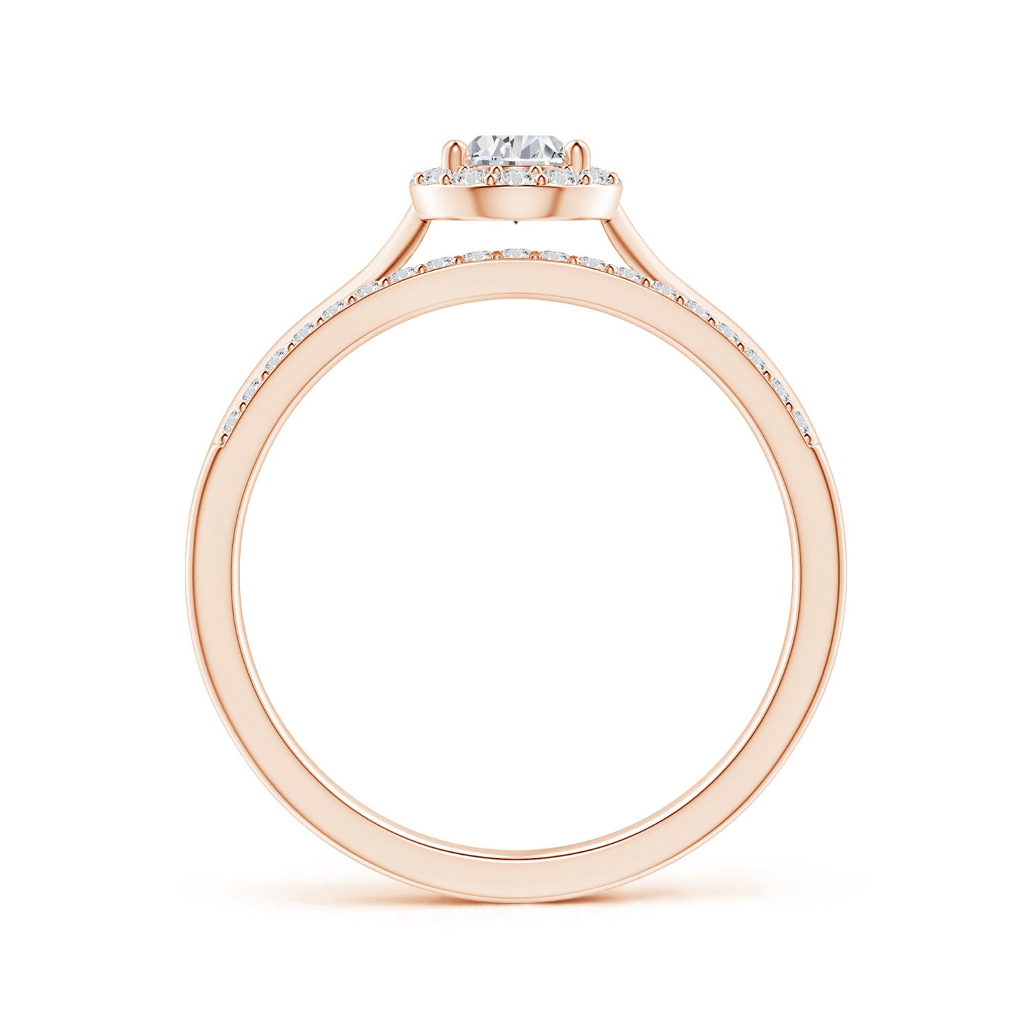 H, SI2 / 0.63 CT / 14 KT Rose Gold