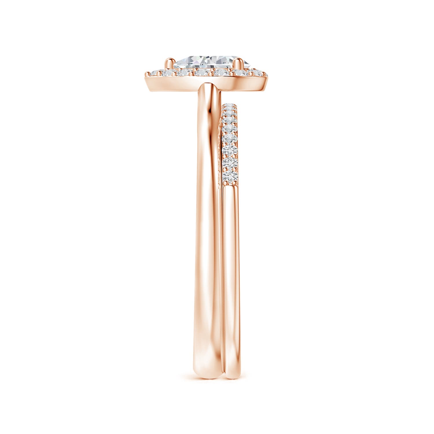 H, SI2 / 0.63 CT / 14 KT Rose Gold