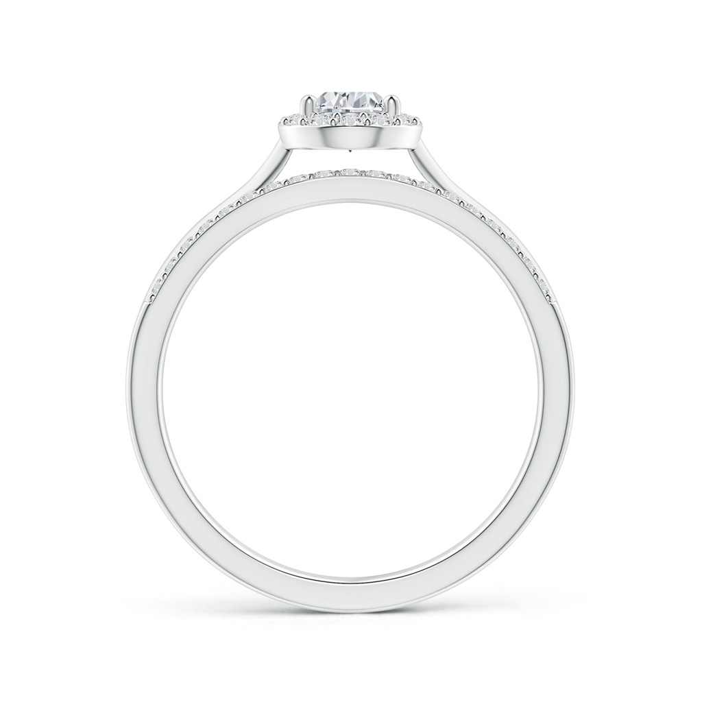 6x4mm HSI2 Pear-Shaped Diamond Halo Bridal Set in White Gold Side-1