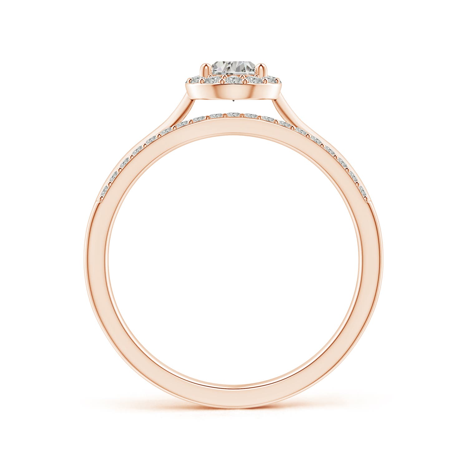 K, I3 / 0.63 CT / 14 KT Rose Gold