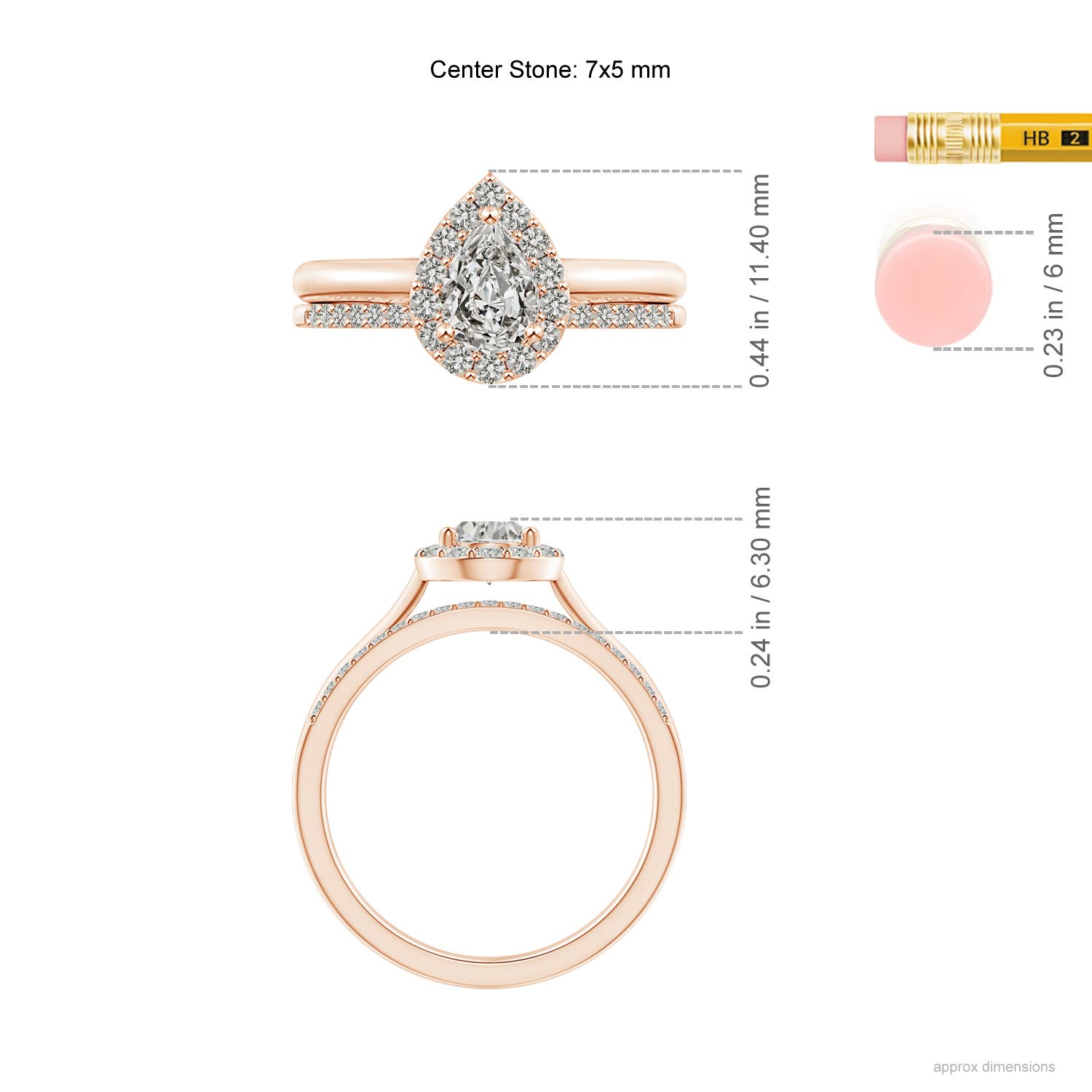 K, I3 / 1.01 CT / 14 KT Rose Gold