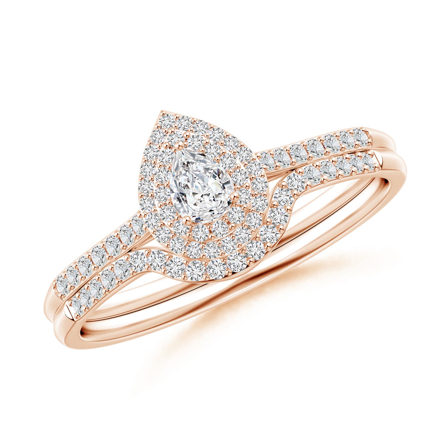 H, SI2 / 0.44 CT / 14 KT Rose Gold