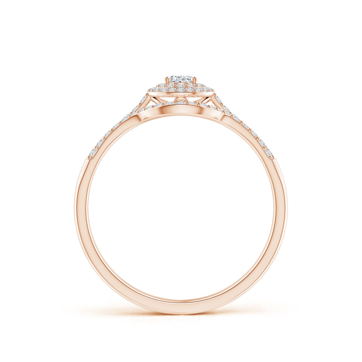 H, SI2 / 0.44 CT / 14 KT Rose Gold