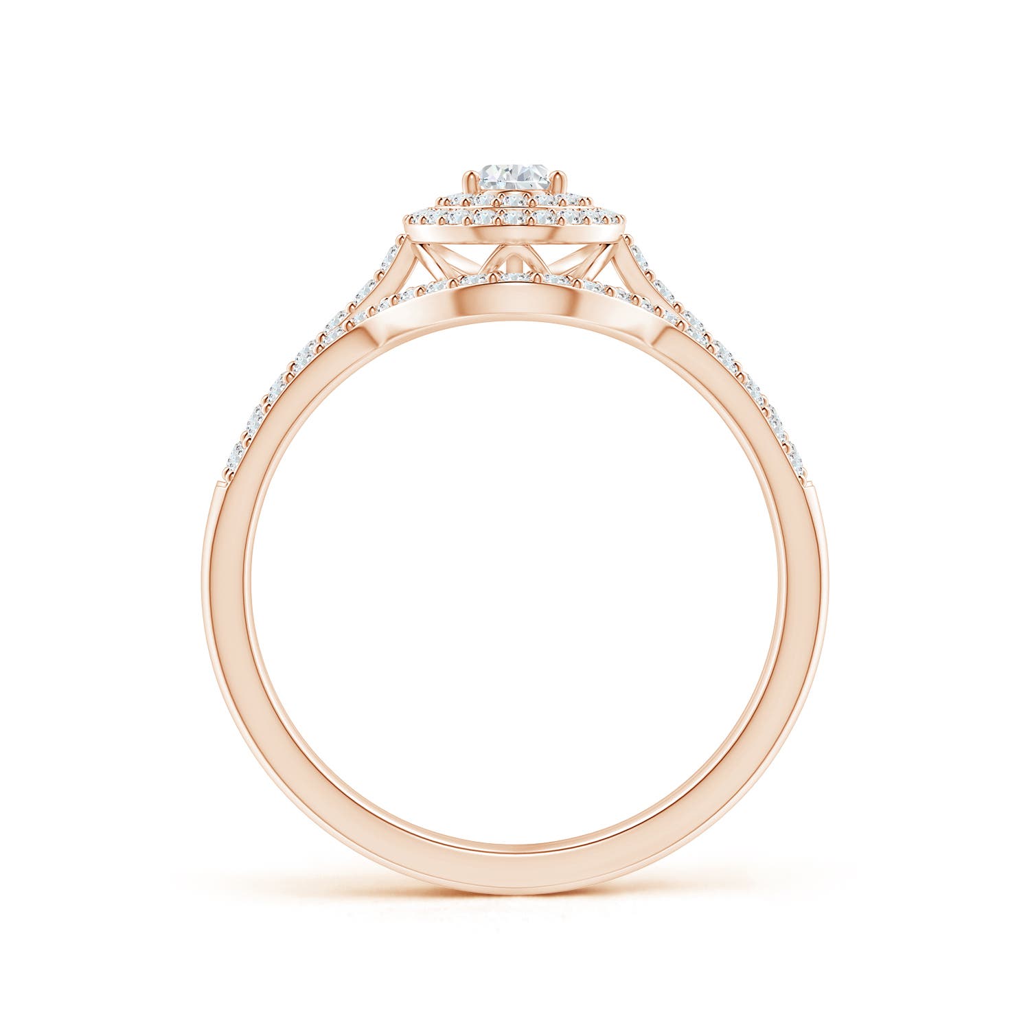 G, VS2 / 0.57 CT / 14 KT Rose Gold