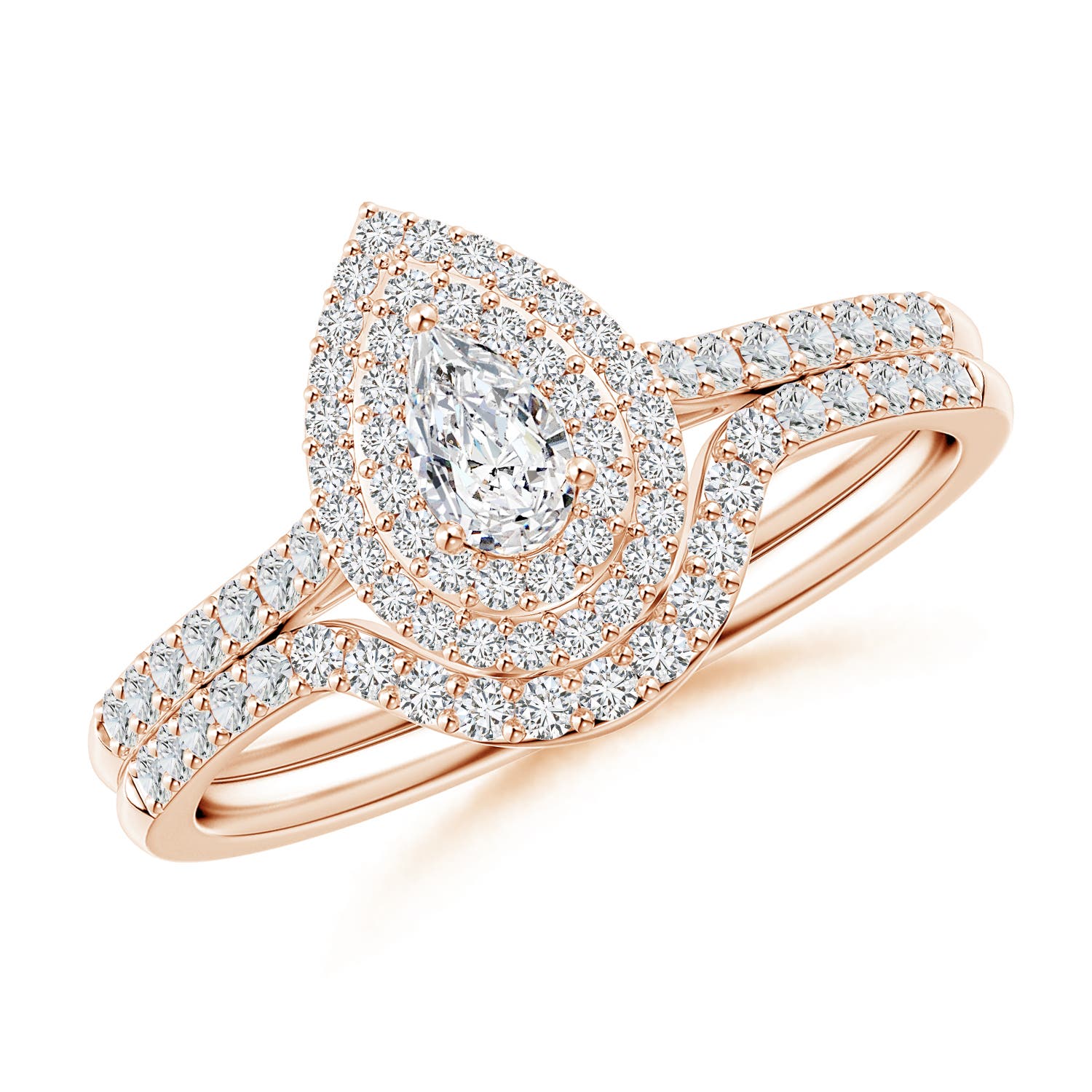 H, SI2 / 0.57 CT / 14 KT Rose Gold