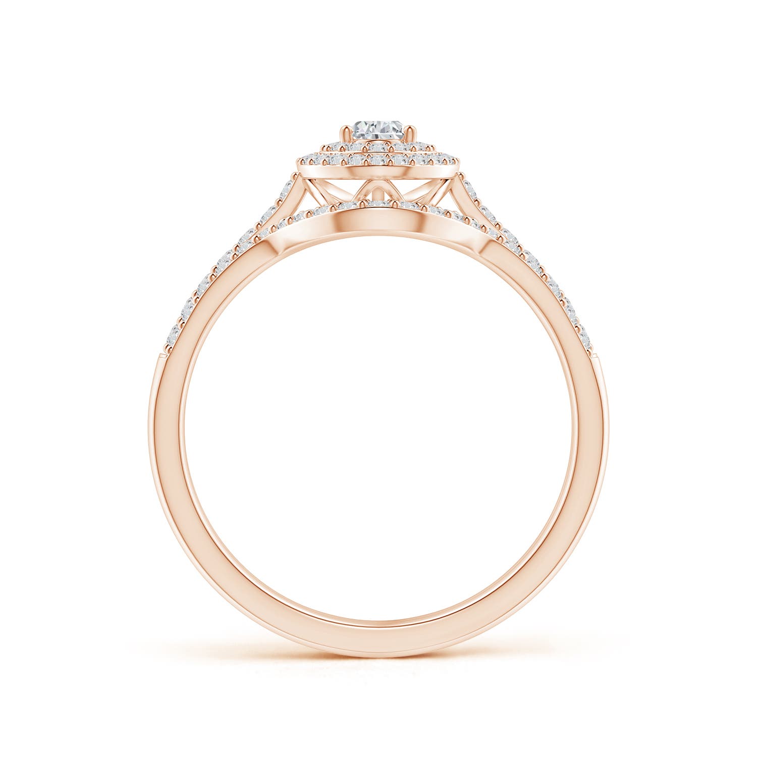 H, SI2 / 0.57 CT / 14 KT Rose Gold