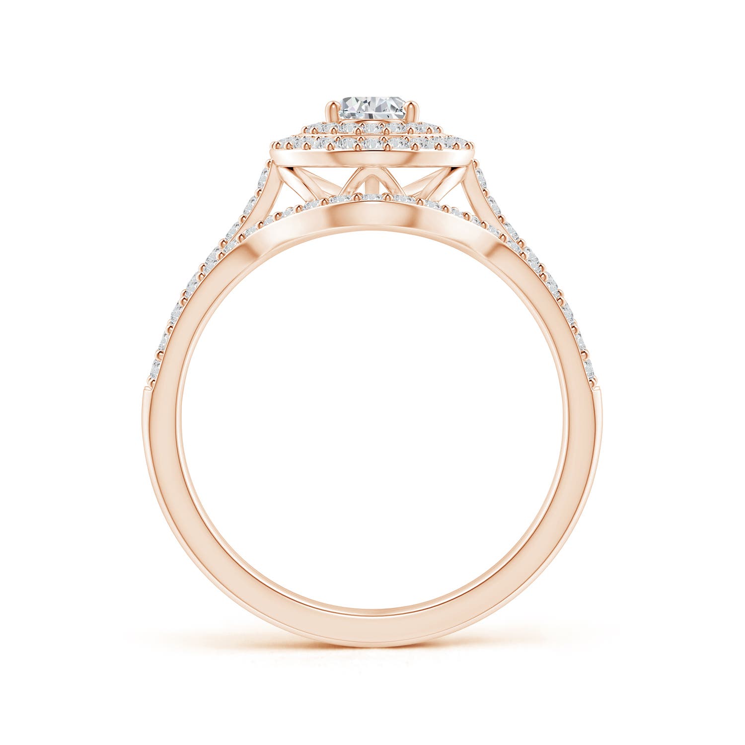 H, SI2 / 0.76 CT / 14 KT Rose Gold