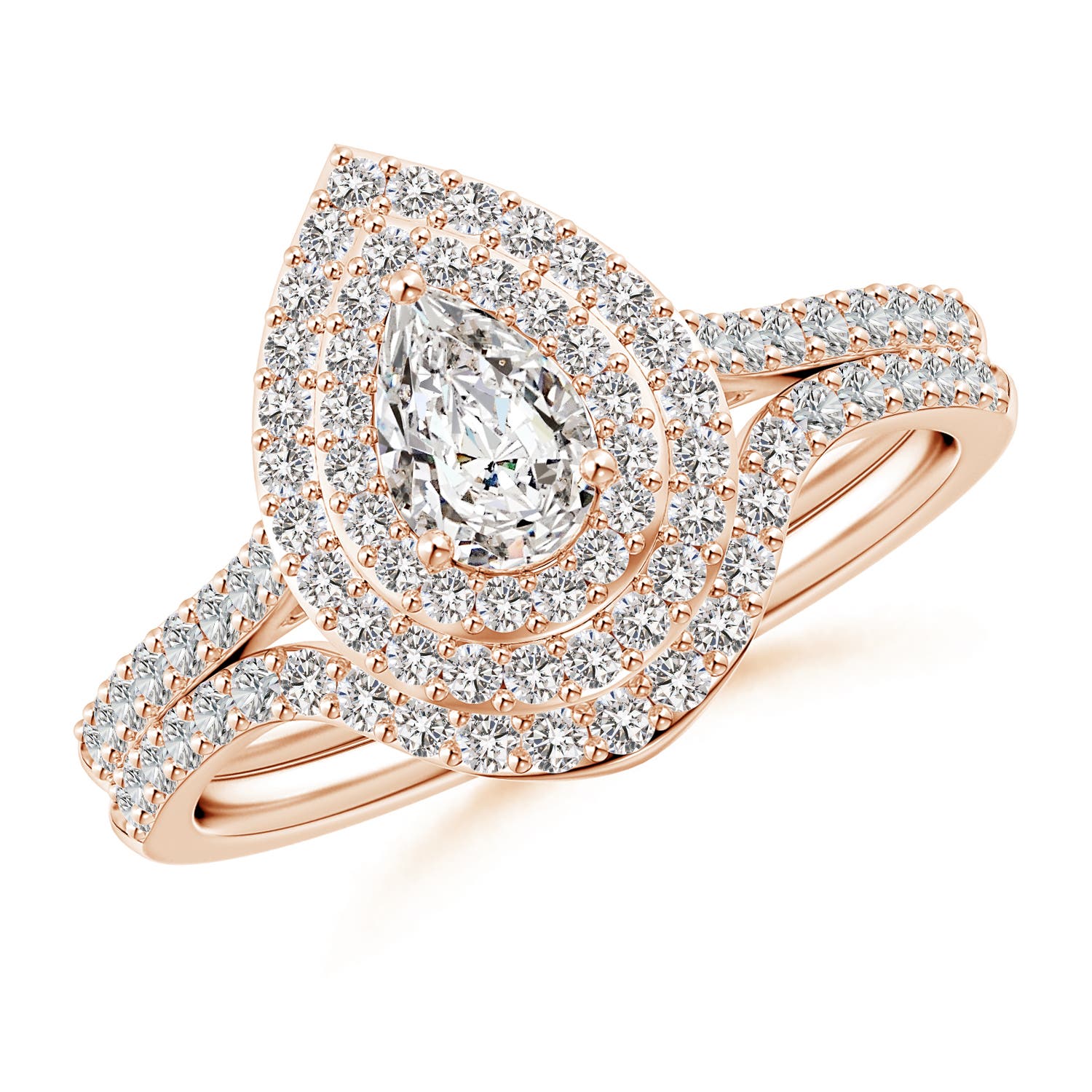 I-J, I1-I2 / 0.76 CT / 14 KT Rose Gold