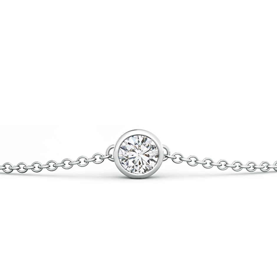 4.1mm HSI2 Bezel-Set Round Lab-Grown Diamond Chain Bracelet in S999 Silver side 199