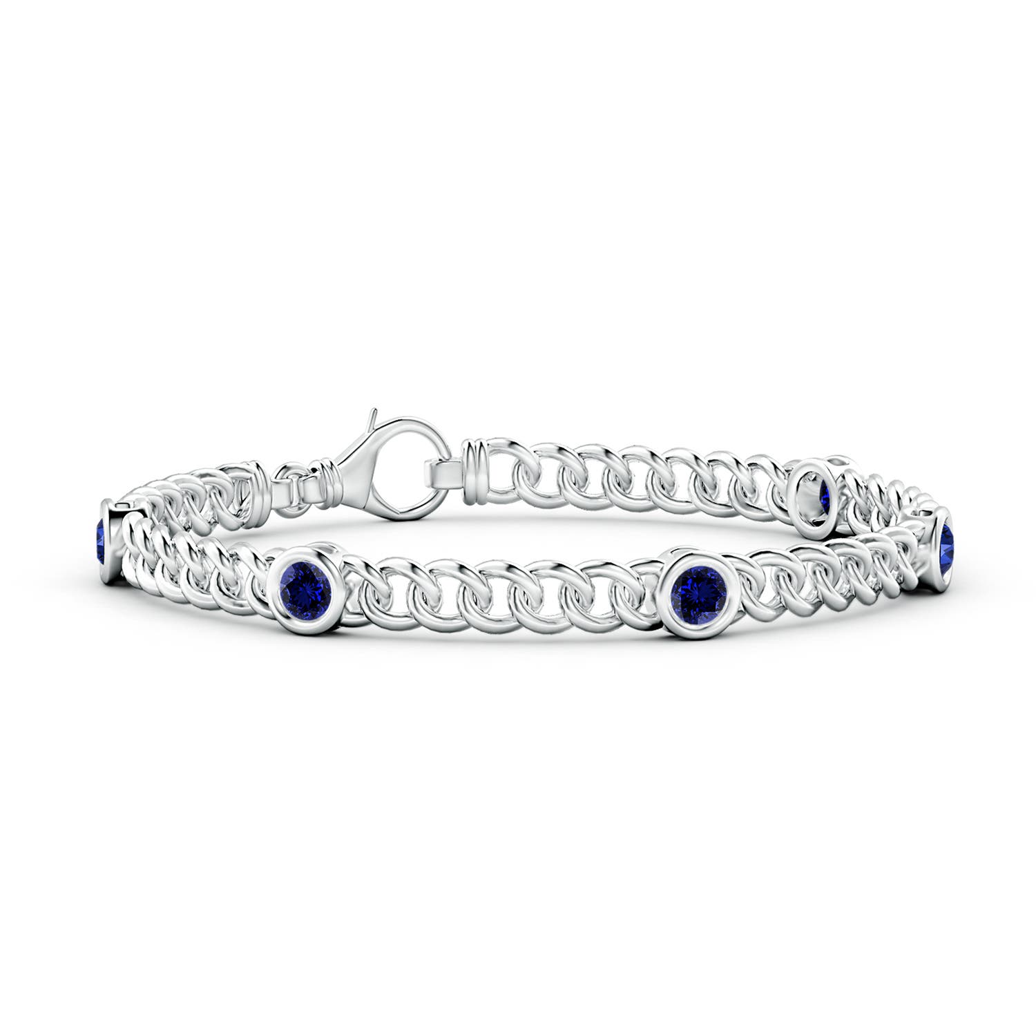 Sterling Silver Sapphire Tennis Bracelet | The Wish Pearl
