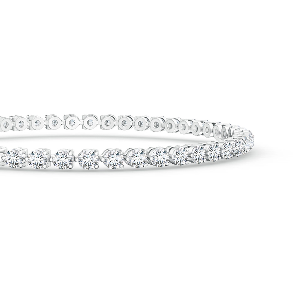 2.4mm FGVS Lab-Grown Round Diamond Link Tennis Bracelet in White Gold side 199