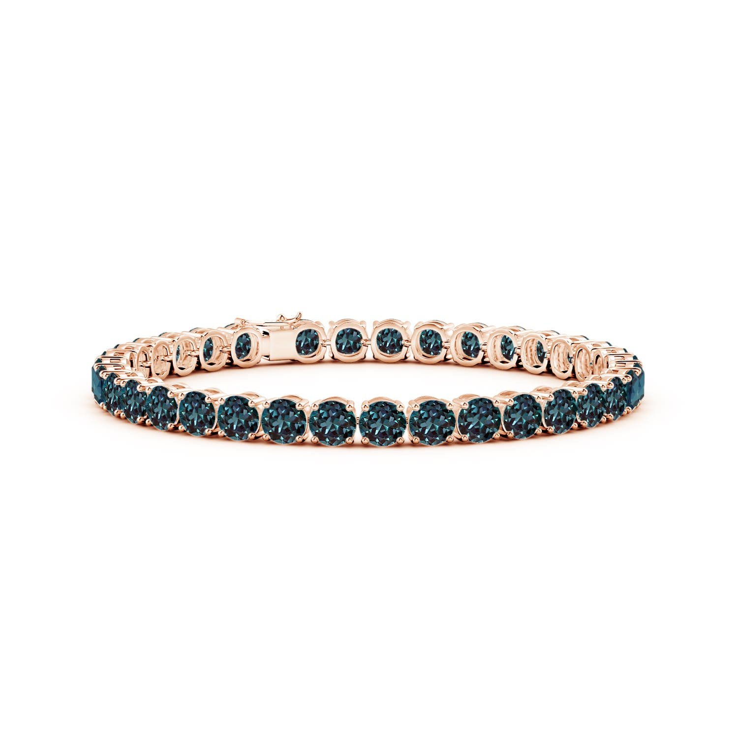 Image Representation of the Rose Gold Lab Grown Alexandrite Bracelets