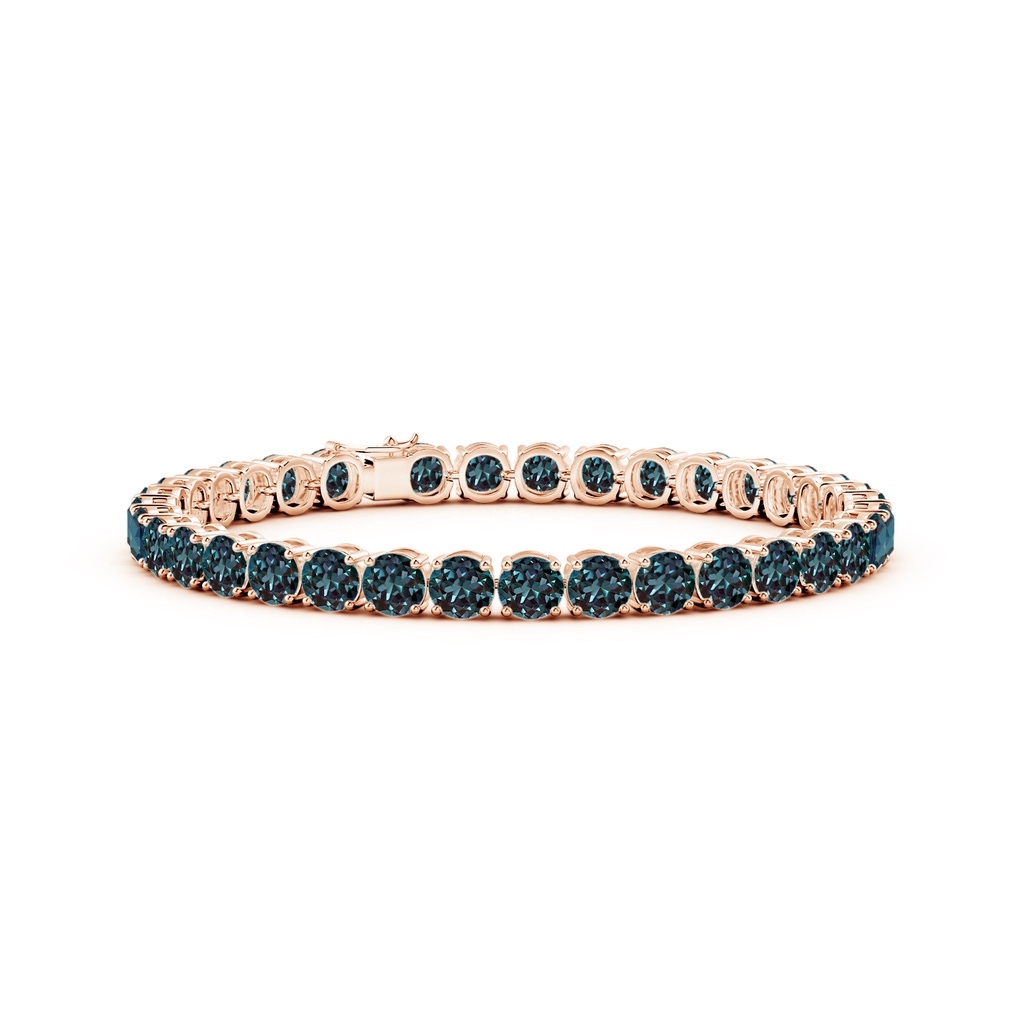 5mm Labgrown Classic Lab-Grown Alexandrite Linear Tennis Bracelet in Rose Gold