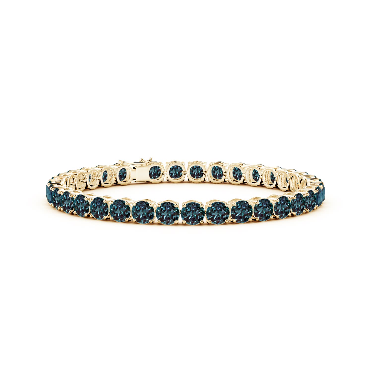 Image Representation of the Yellow Gold Lab Grown Alexandrite Bracelets
