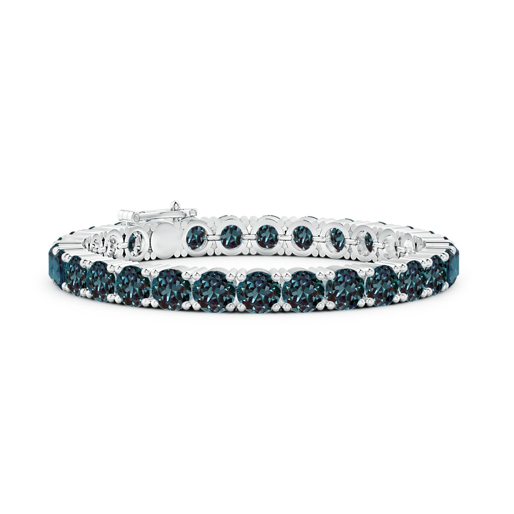 6mm Labgrown Classic Lab-Grown Alexandrite Linear Tennis Bracelet in White Gold