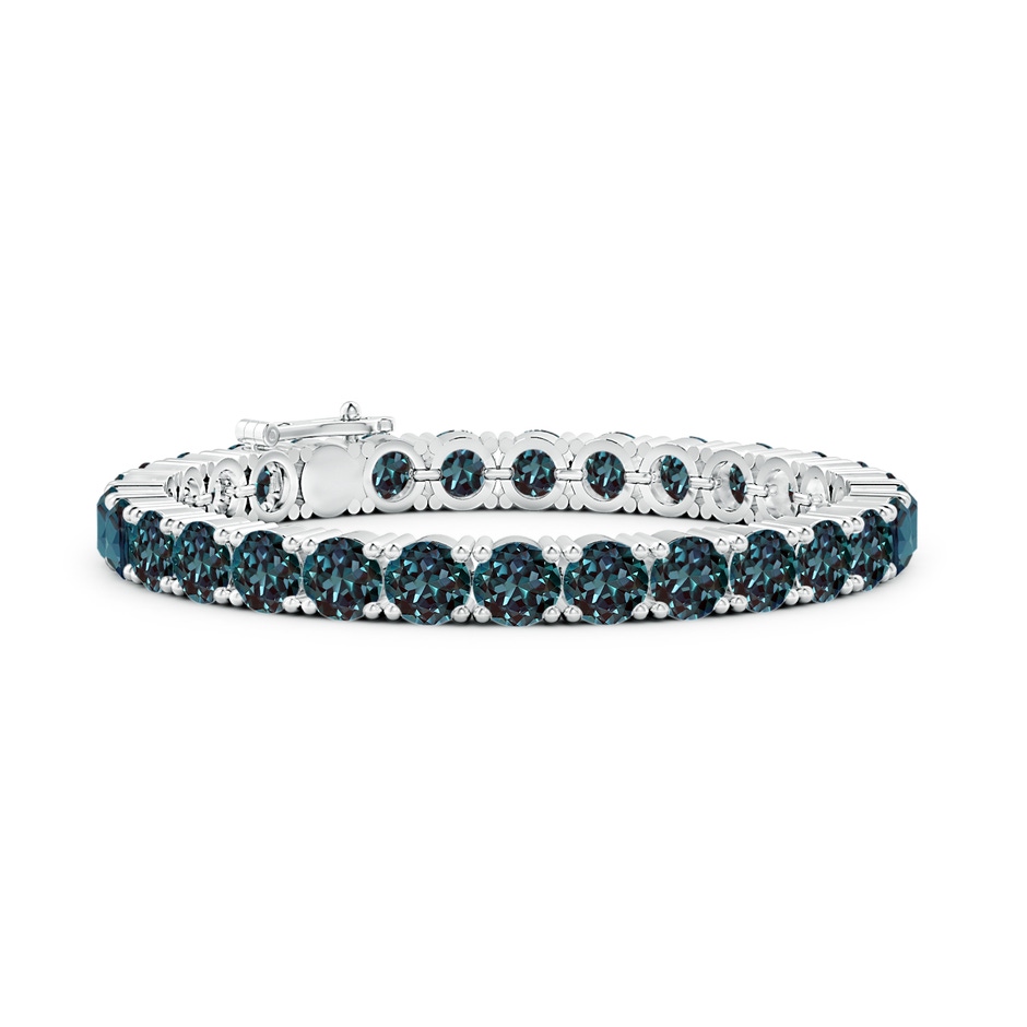 6mm Labgrown Classic Lab-Grown Alexandrite Linear Tennis Bracelet in White Gold 