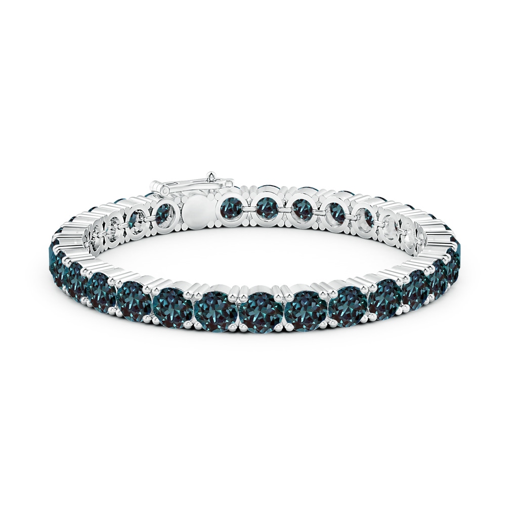 6mm Labgrown Classic Lab-Grown Alexandrite Linear Tennis Bracelet in White Gold - side 199