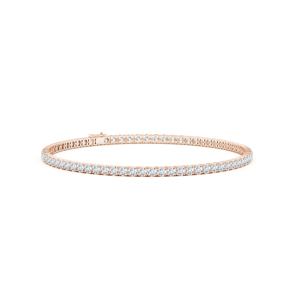 2.5mm FGVS Lab-Grown Classic Diamond Linear Tennis Bracelet in Rose Gold