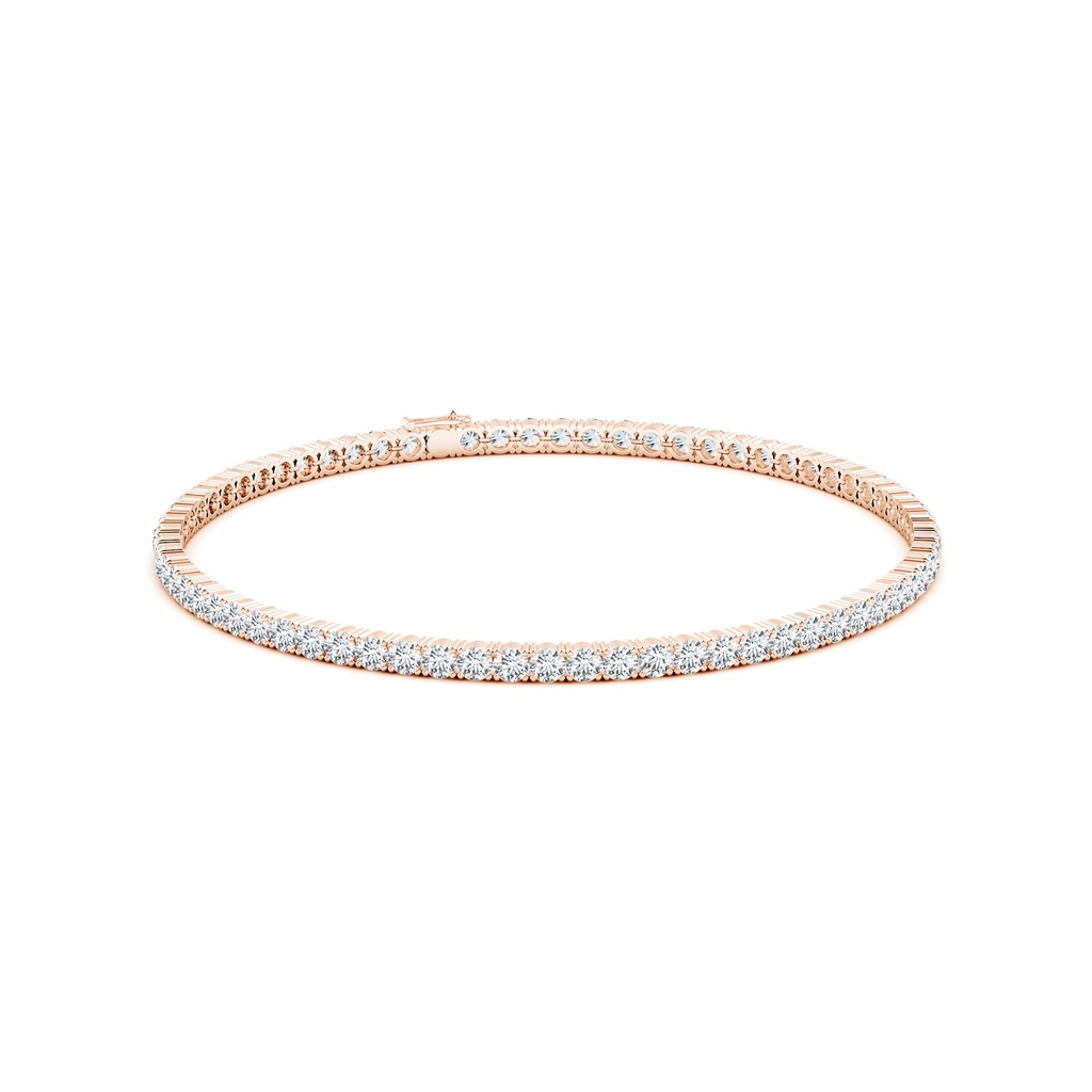 2.5mm FGVS Lab-Grown Classic Diamond Linear Tennis Bracelet in Rose Gold - side 199