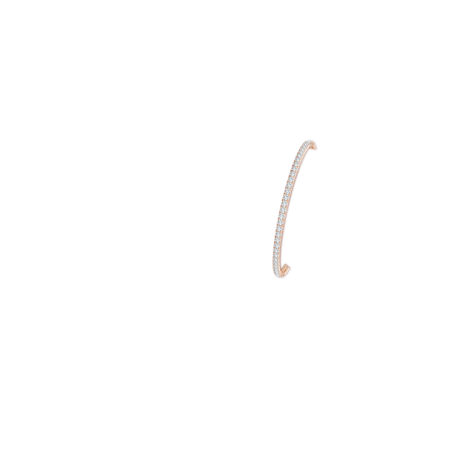 2.5mm FGVS Lab-Grown Classic Diamond Linear Tennis Bracelet in Rose Gold - body_arm