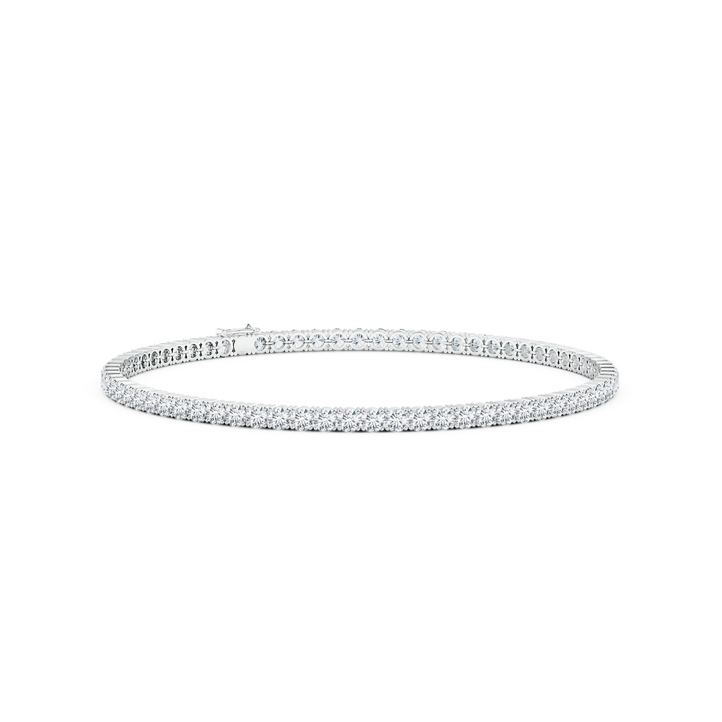 2.5mm FGVS Lab-Grown Classic Diamond Linear Tennis Bracelet in S999 Silver