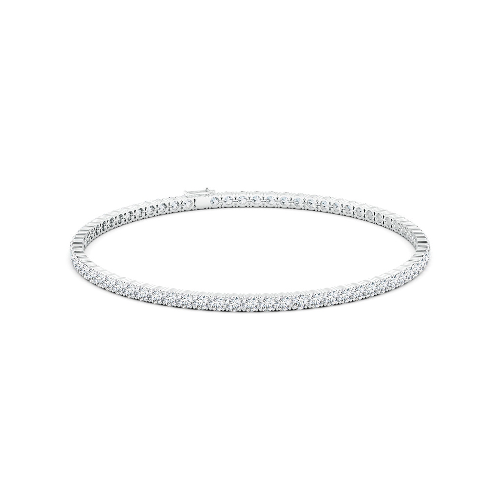 2.5mm FGVS Lab-Grown Classic Diamond Linear Tennis Bracelet in White Gold - side 199