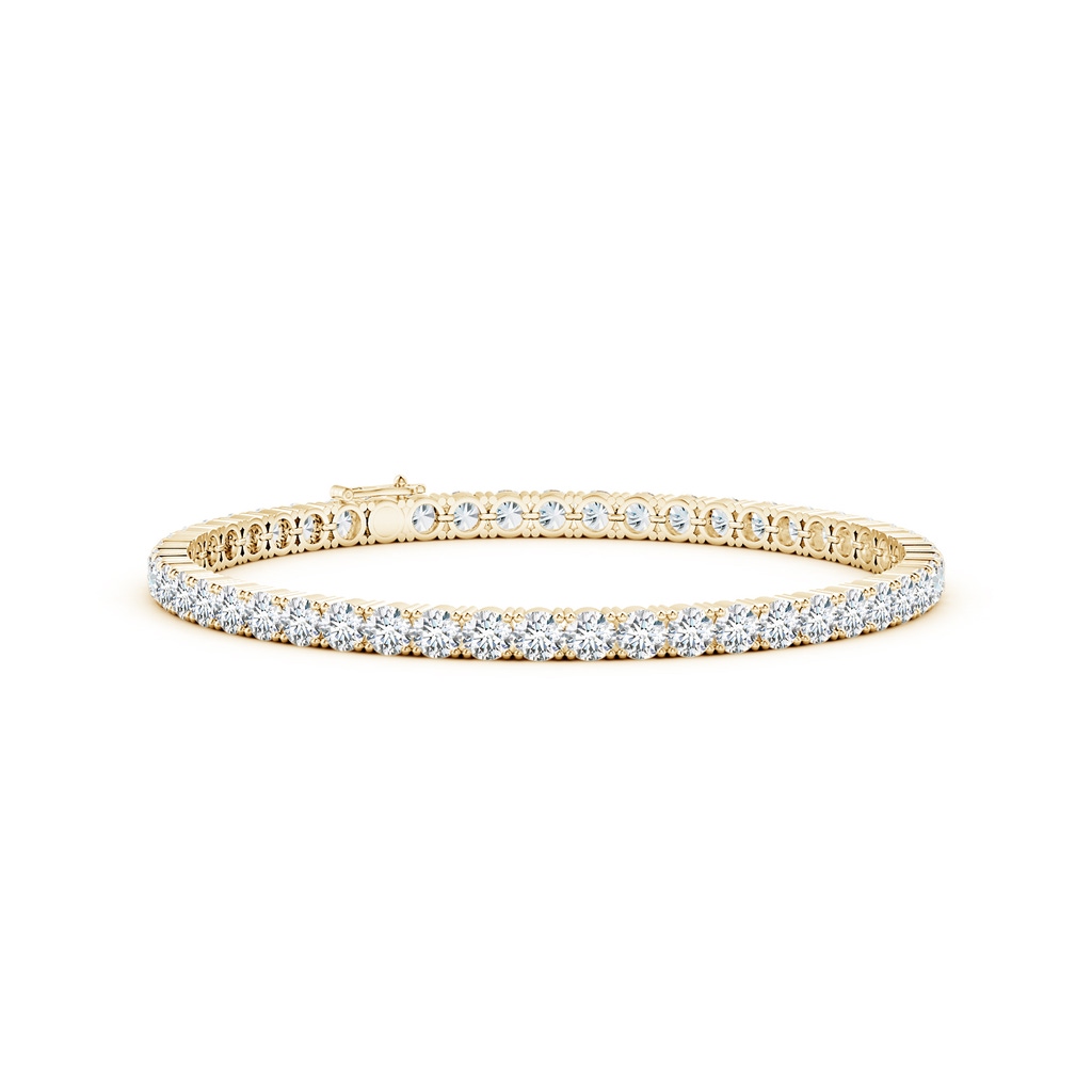 3.5mm FGVS Lab-Grown Classic Diamond Linear Tennis Bracelet in Yellow Gold