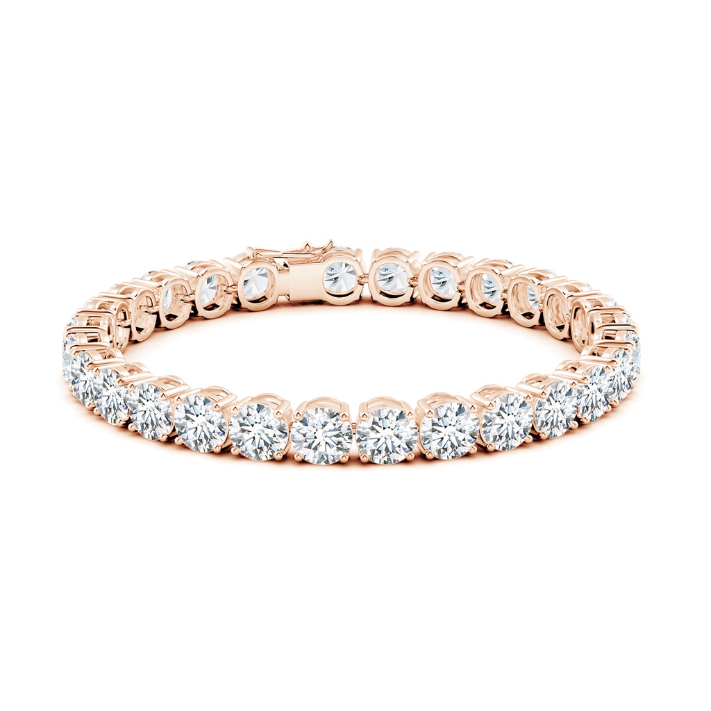 6.4mm FGVS Lab-Grown Classic Diamond Linear Tennis Bracelet in Rose Gold - side 199