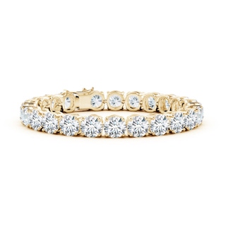 7.4mm FGVS Lab-Grown Classic Diamond Linear Tennis Bracelet in 10K Yellow Gold