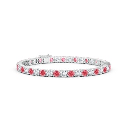 Tennis Lab Grown Pink Diamond Tennis Bracelets